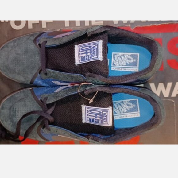 Vans Men’s 8.5/Womens 10 EVDNT Ultimate Waffle Deuce Black Blue Rare VN0A5DY78B2 - Picture 7 of 12